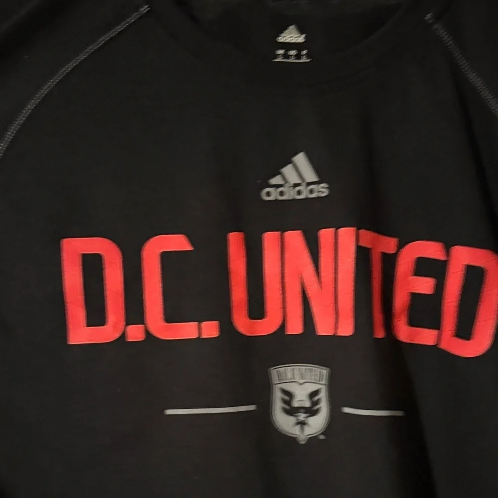 Adidas Black and Red D.C. United Climate Tee